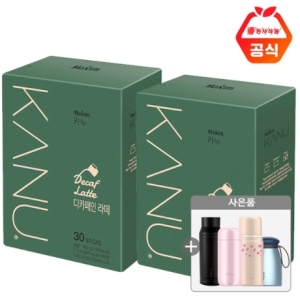동서식품 맥심 카누 디카페인라떼 30T 2개+텀블러랜덤 ID당1개_이미지