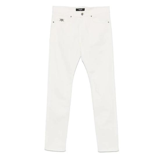 테이퍼드 레그 진 화이트 10190501A10291