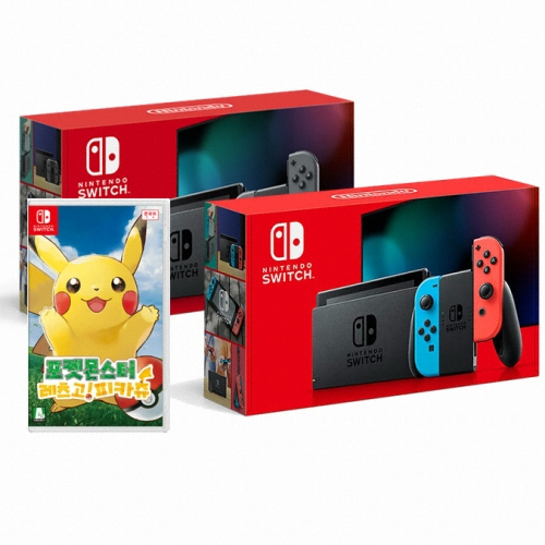 Nintendo 닌텐도 스위치 배터리개선 2인용 게임 패키지 (포켓몬스터: 레츠고! 피카츄)
