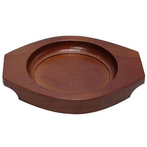 [불명] 뚝배기 고급 목받침 (20cm)_이미지