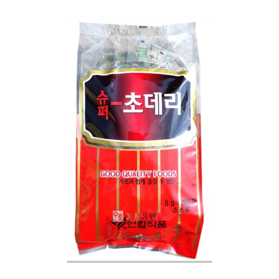 연합식품 초데리 냉면용식초 6g (200개)_이미지
