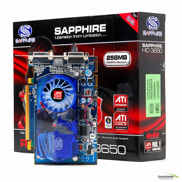 SAPPHIRE 라데온 HD 3650 D3 256MB 서든어택 이엠텍