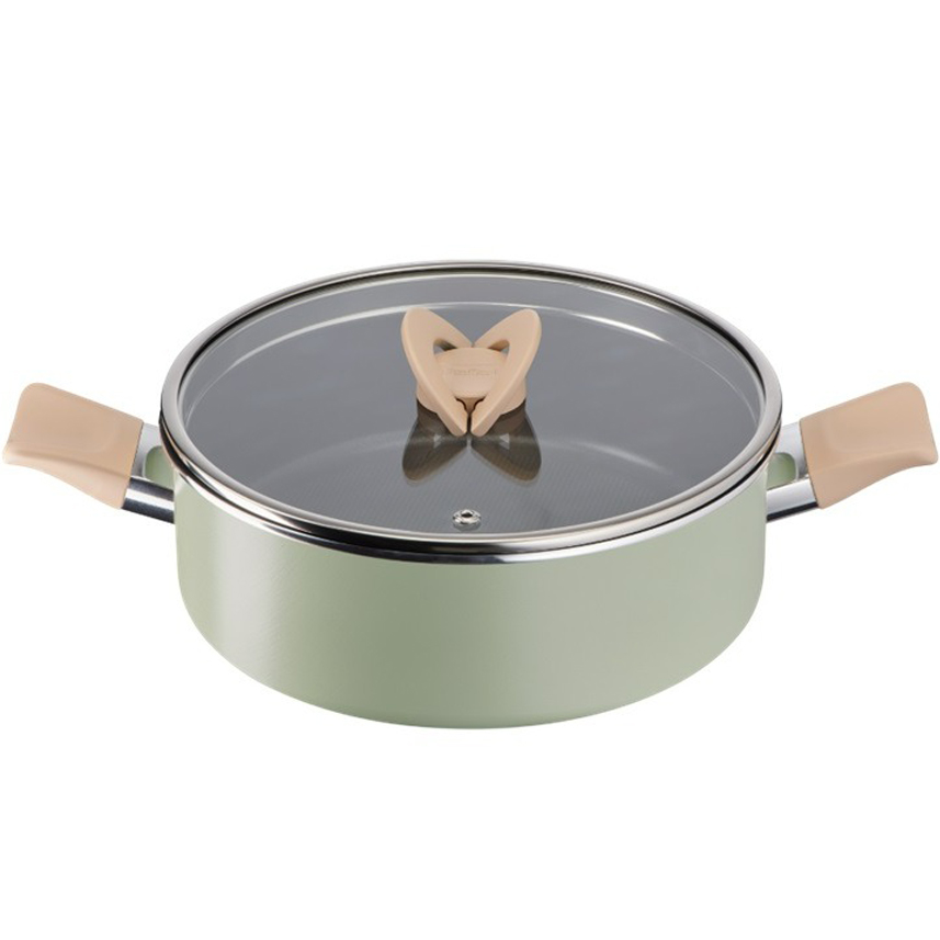 테팔 티타늄 IH 블라썸 민트 전골냄비 (24cm)