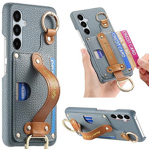 수나르 갤럭시A36 가죽 카드지갑 핸드스트랩 링 케이스