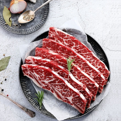바라던유통 시그니처 기름손질 잘 된 6 7 8번 LA갈비 1kg (1개)