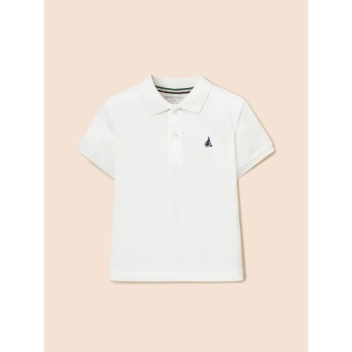 빈폴 키즈 피케 카라 반소매 티셔츠 아이보리 BI6242UE30 BI6242UE30JS_이미지