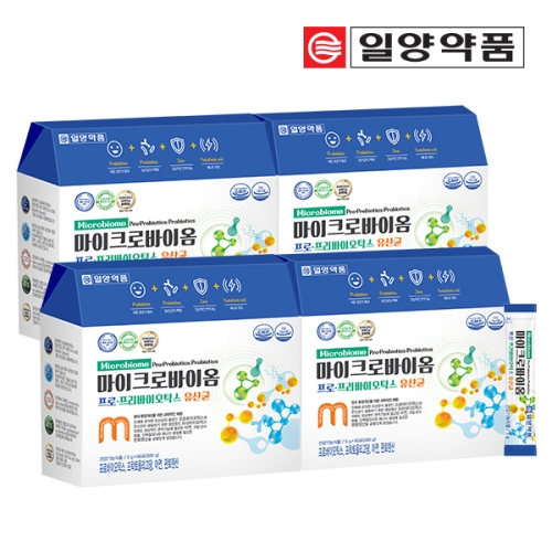 일양약품 마이크로바이옴 프로 프리바이오틱스 유산균 60포 (4개)_이미지
