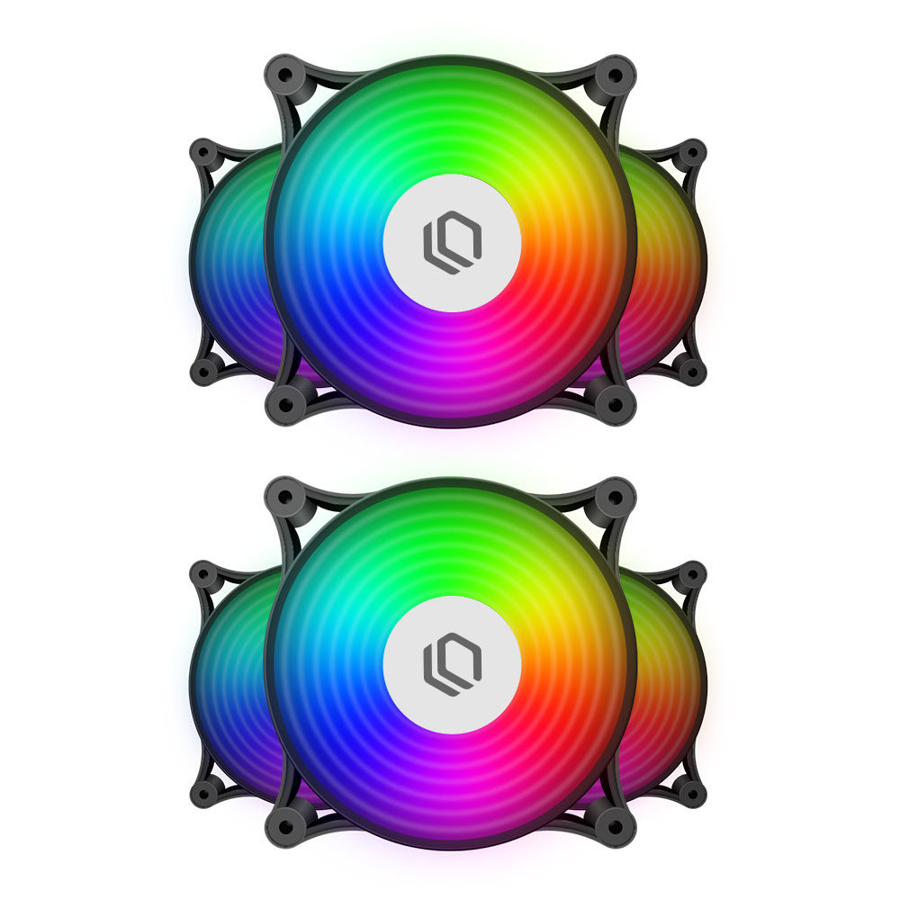 LEADCOOL 120 ARGB PWM (6팩, 블랙)_이미지