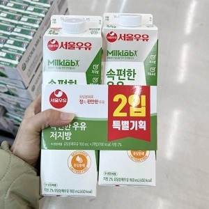 서울우유 속편한 우유 저지방 900ml (4개)_이미지