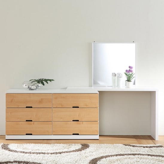 우아미가구 아엘 수납 화장대 1200_이미지