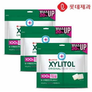 자일리톨 껌 오리지날 트윈리필 105gX3개