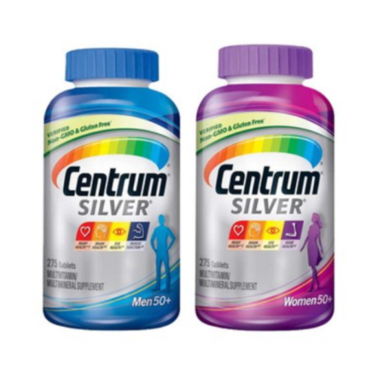 센트룸 실버 멀티비타민 포맨 275정+포우먼 275정 (해외) (1개)_이미지