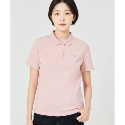 여성 레귤러핏 피케 카라 반팔티 OP2KE401