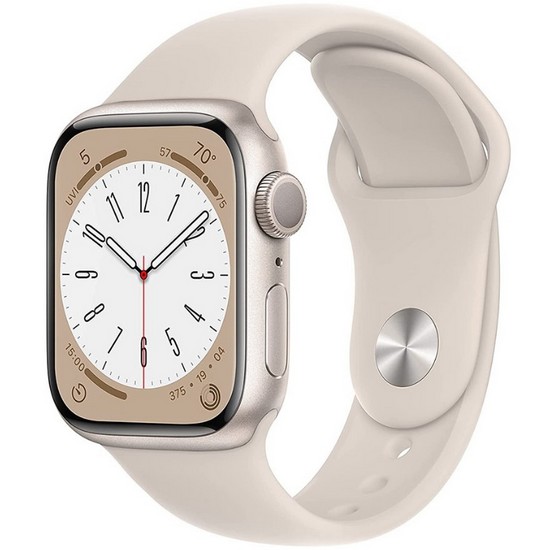 APPLE 워치 시리즈8 41mm Cellular 스타라이트 알루미늄 (스포츠밴드)