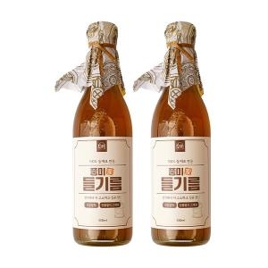 자연맛남 순수 통들깨 저온압착 풍미 들기름 350ml 2병