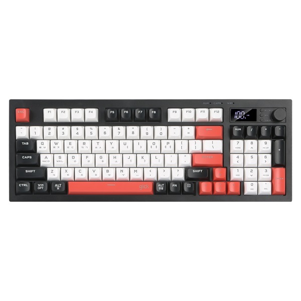 지클릭커 OFFICEPRO WK50 사일런스 M RGB 무소음 방수 무선 블루투스 94 (Poker)