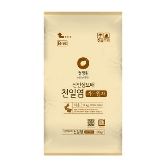 대상 청정원 신안섬보배 천일염 가는입자 10kg (1개)