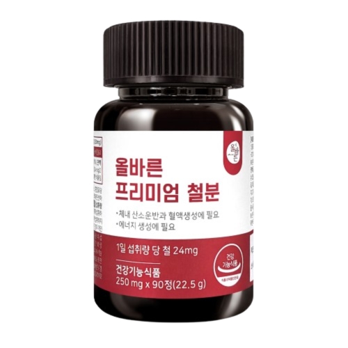 올바른 프리미엄 철분제 90정이미지입니다. 누르면 해당 게시물로 새창이동합니다.