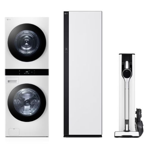LG전자 트롬 오브제컬렉션 워시타워 WL21WDU + 스타일러 SC5MSR82H + 청소기 AX927BHE_이미지