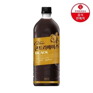 롯데칠성음료 칸타타 콘트라베이스 콜드브루 블랙 900ml (6개)_이미지
