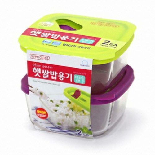 락앤락 ㅤ오븐글라스 햇쌀밥용기 410ml (2개)_이미지