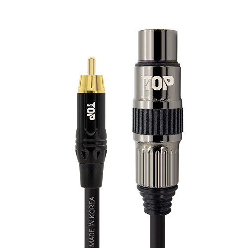 탑라인에이치디 솔탑 RCA to XLR MF 케이블 (3m, SOLTOP-2120)