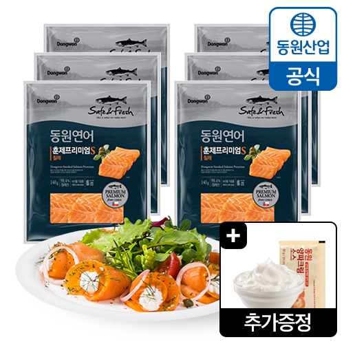 동원F&B 연어 훈제 프리미엄 140g (12개)_이미지