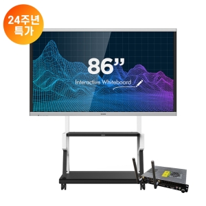 이제이정보시스템 ETD-86N 전자칠판 86형 (이동식스탠드포함)_이미지