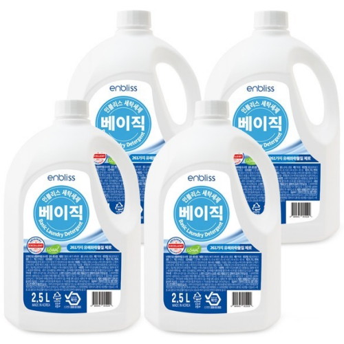 인블리스 베이직 세탁세제 2.5L (4개)_이미지