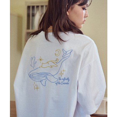 꼼파뇨 CPGN STUDIO 인피니티 자수 반팔티 화이트 597037 L