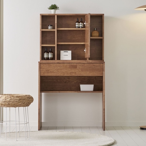 홈베어 멜로 입식 수납 거울 서랍 원목 화장대 800_이미지