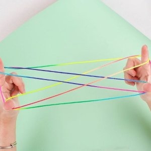 알록달록 실뜨기놀이 실뜨개 무지개 실 WFE0863_이미지