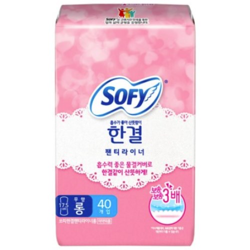 쏘피 한결 팬티라이너 무향 롱 40개 (6팩(240개))_이미지