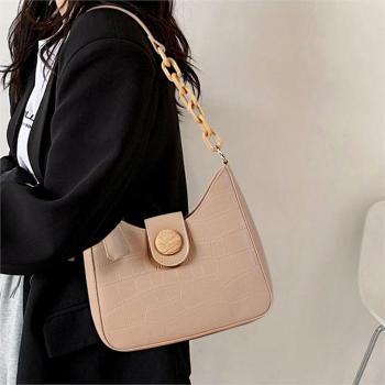 라일리 Rly 깔끔 단아한 디자인 악어 패턴 체인 여성 숄더백 S9518242