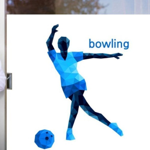 낭만창고 뮤럴실사 시트지 볼링 nang042 (1장, 100cm x 100cm)_이미지