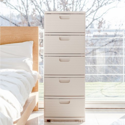 아임홈리빙 라탄 플라스틱 서랍장 5단_이미지