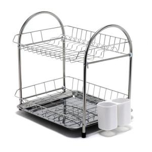 리빙나이스 리빙나이스 슬라이드 2단 식기건조대 세트  PP_이미지