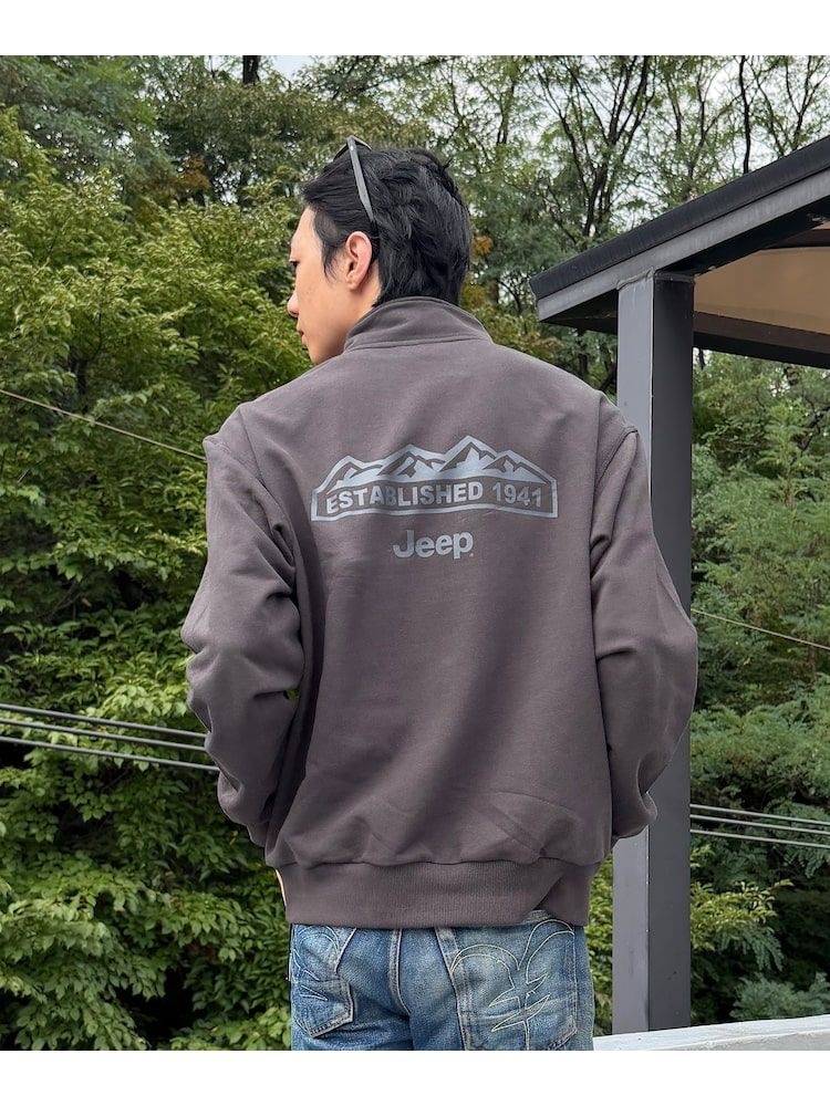 JEEP M-Logo <b>에센셜</b> <b>하프</b><b>집업</b> 맨투맨 JR5TSU838CG RZUTBHO CUYR5JA QDIJR5TSU838CG
