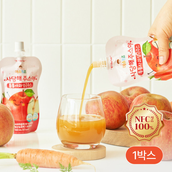  이든식품 예스키즈 사당해 주스야 통통사과당근주스 100ml [20개]