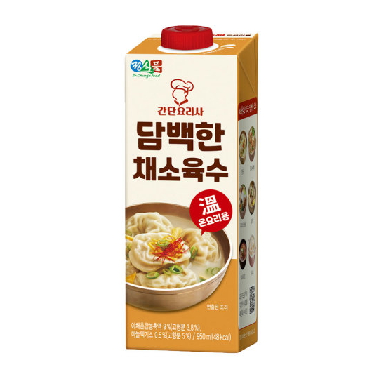 정식품 담백한 채소육수 950ml (4개)_이미지