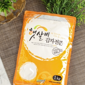 한식단 국산 100% 감자전분 1kg 감자전 감자옹심이