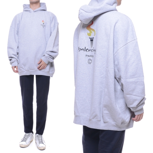 발렌시아가 남성 플레임 후드 티셔츠 620973_TIV45_1167_20F_이미지