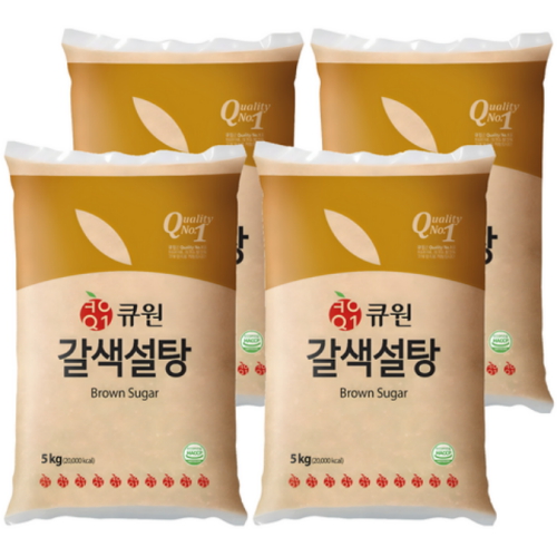 큐원 갈색설탕 5kg (4개)_이미지