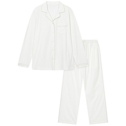 자주(JAJU) 스마트 코튼 10부 파자마 세트 J21N901014 (006, 아이보리)_이미지