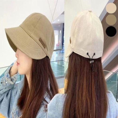 라일리 Rly 여자 차단 끈조절 넓은 햇빛 모자 챙 버킷햇 보 45046294_이미지