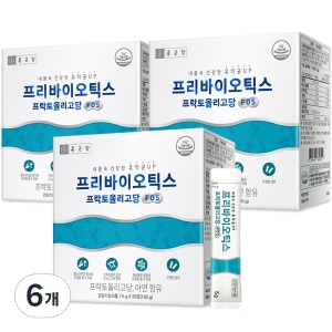 바이오가이아 프리바이오틱스 프락토올리고당 FOS 유산균 150g 6개