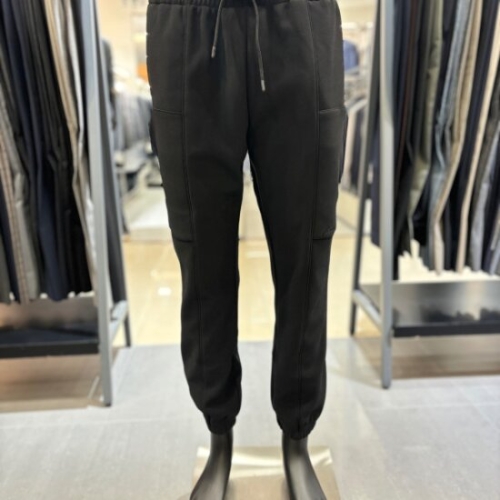 레노마 옴므 F/W 블랙 스트링 밴딩 조거 팬츠 PCMBP08