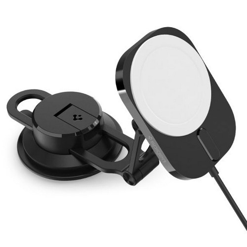 슈피겐 15W 맥세이프 2단 관절 고속 무선충전거치대 ITM35W + 충전기_이미지