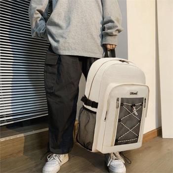 라일리 Rly 20대 여자 스트링 포인트 매쉬 포켓 캐쥬얼 백팩 S9800088