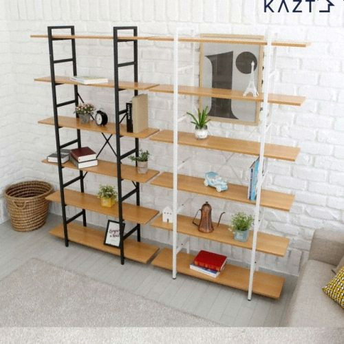 가쯔 로이드 6단 와이드 철재 책장 1000_이미지